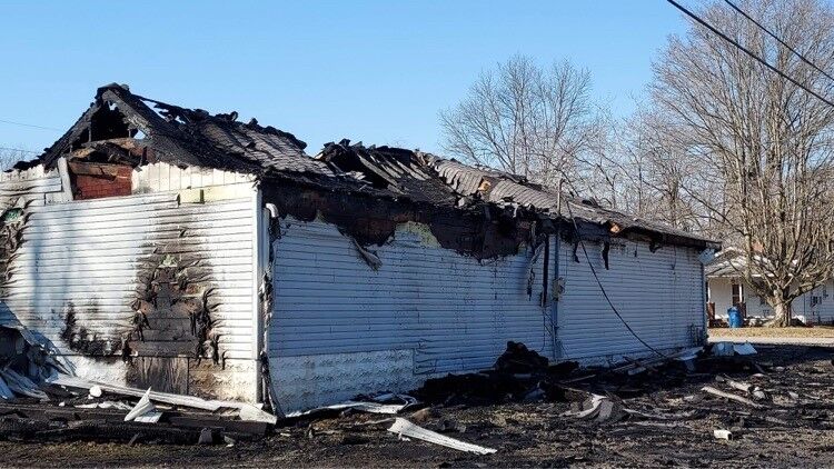 Image of Mount Vernon church fire